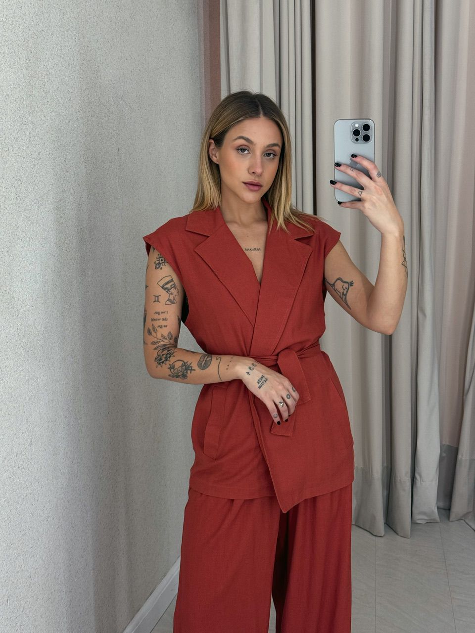 CONJUNTO STELA CALÇA TERRACOTA 