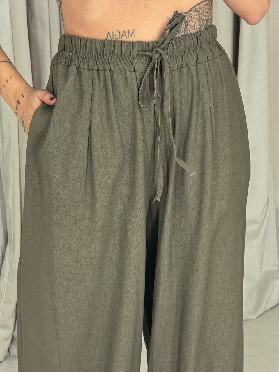 CONJUNTO STELA CALÇA VERDE OLIVA