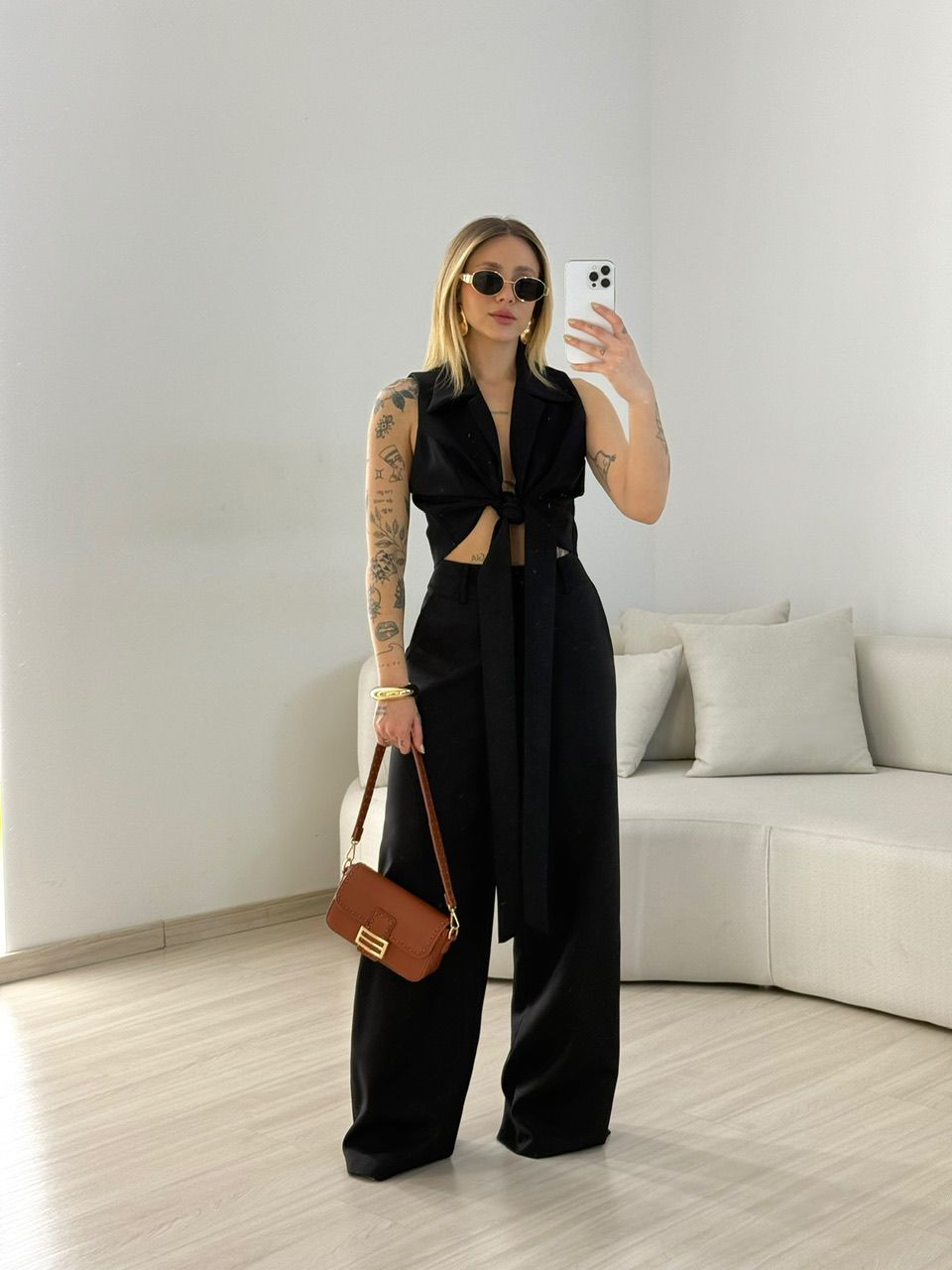 CONJUNTO ELÔ COLETE PRETO
