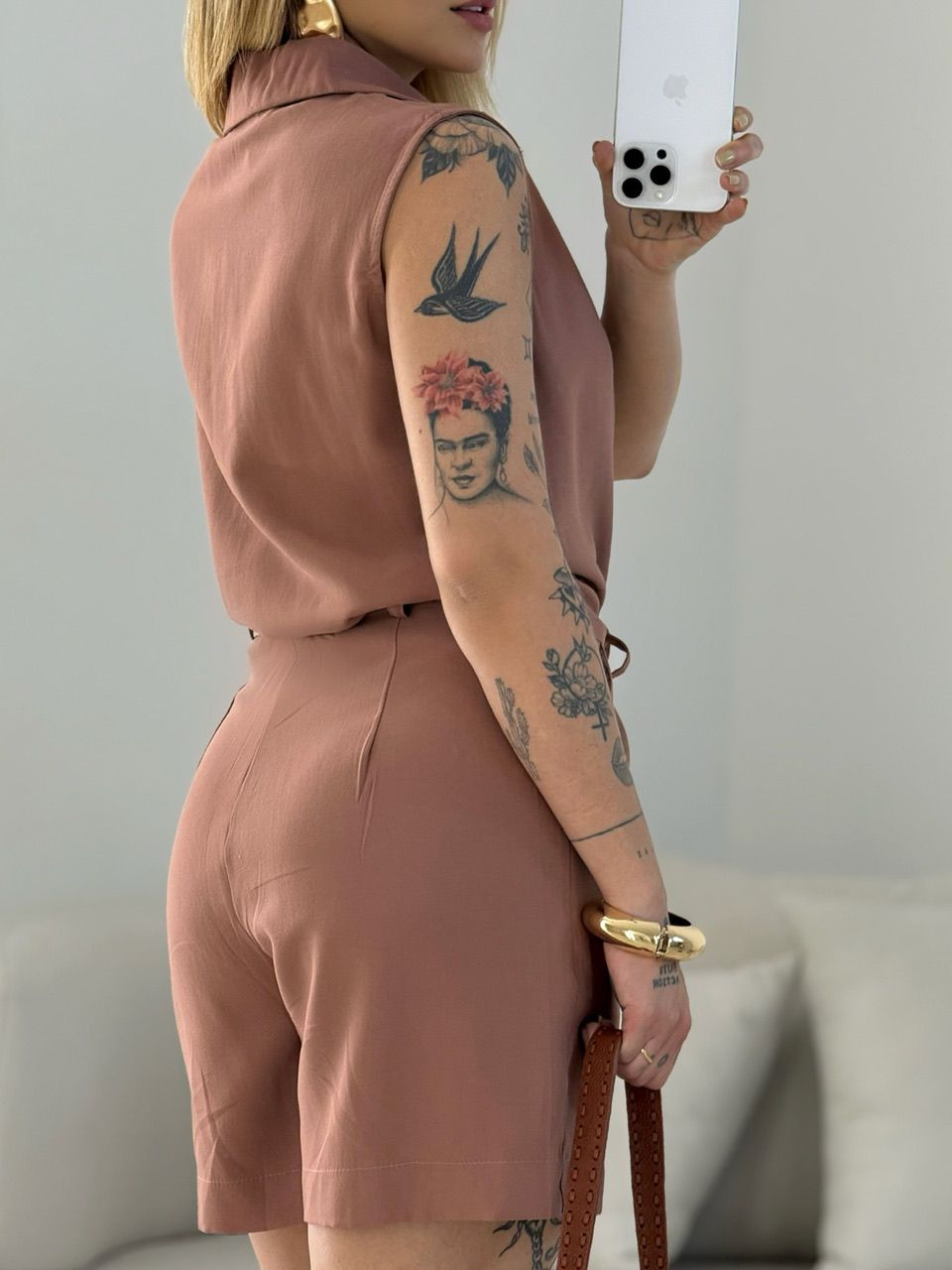 CONJUNTO MAÍRA SHORT CAPUCCINO