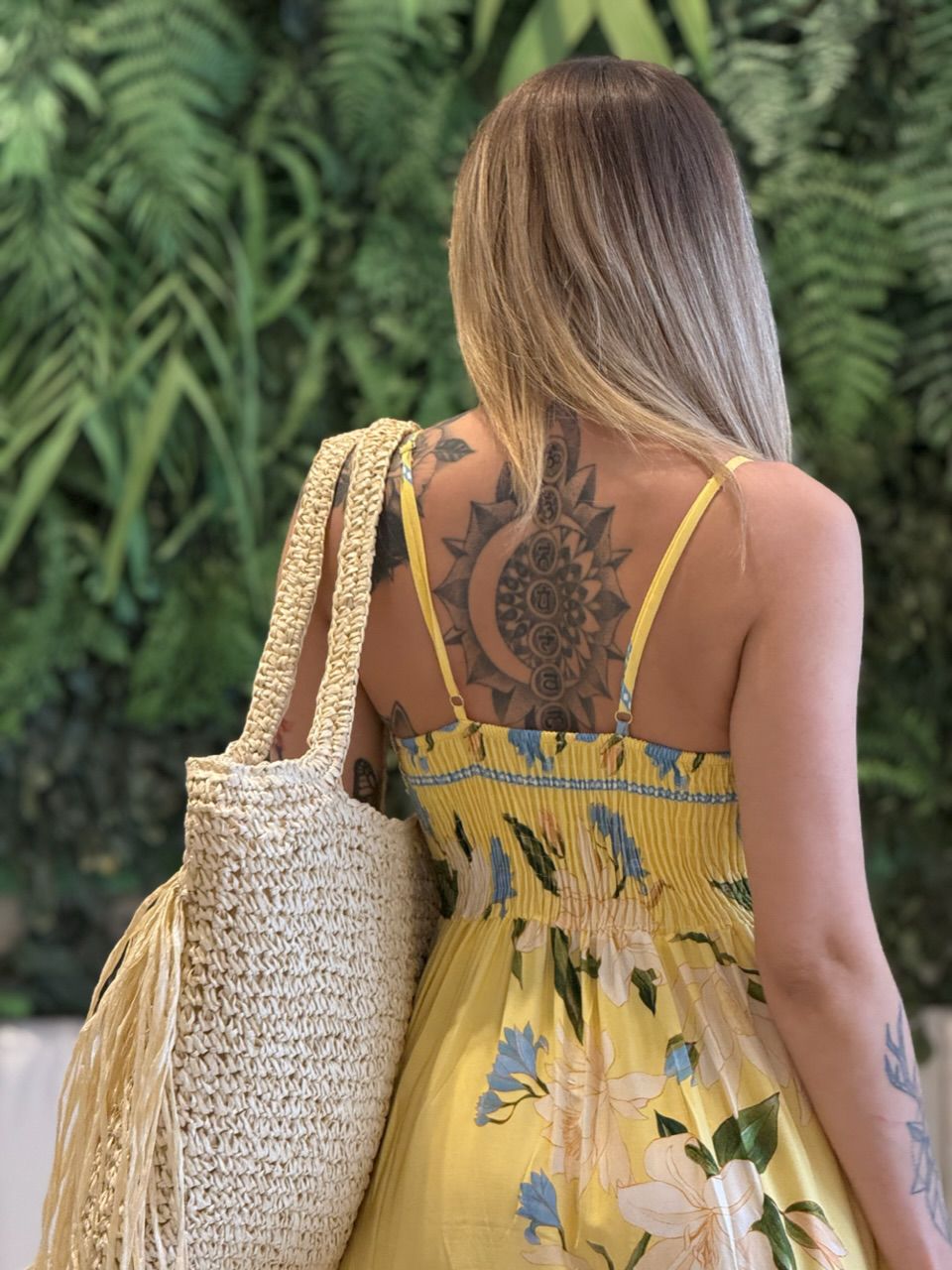 VESTIDO ANA CLAUDIA ESTAMPADO AMARELO