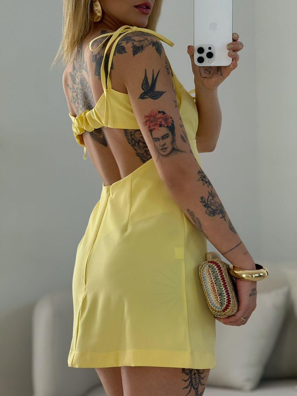 VESTIDO LUMA ALÇA Amarelo