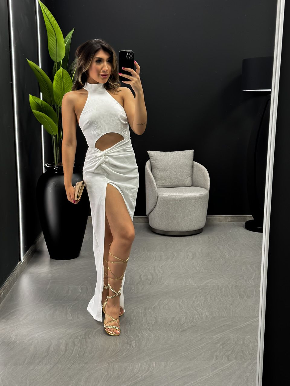 VESTIDO MAGDA MIDI OFF - 0043100048 - CAROLLA FERRARO