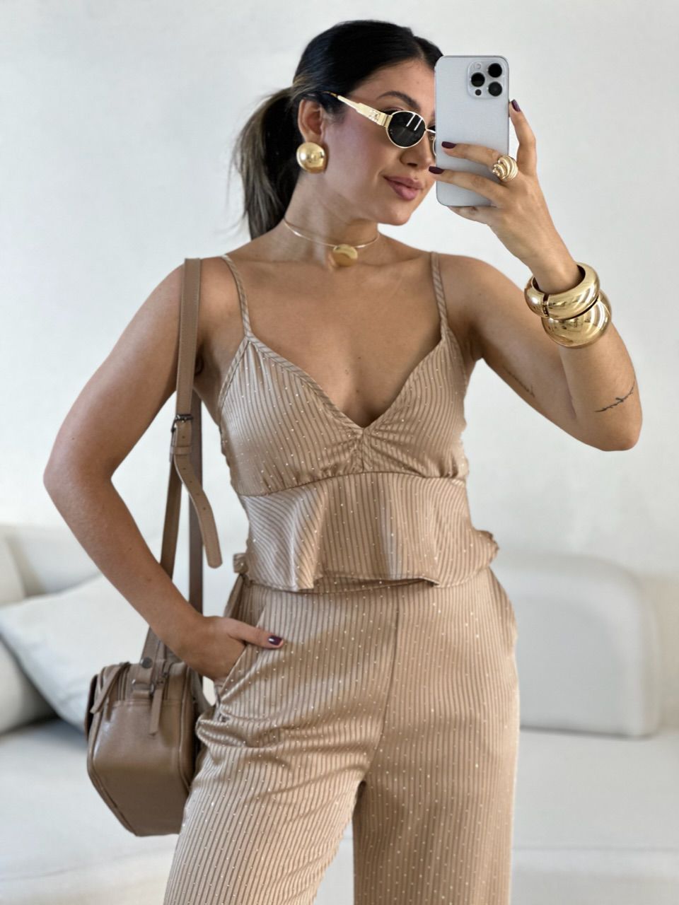 CONJUNTO ARIANE BRILHO NUDE
