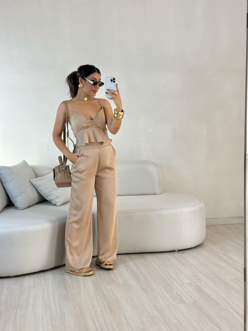 CONJUNTO ARIANE BRILHO NUDE