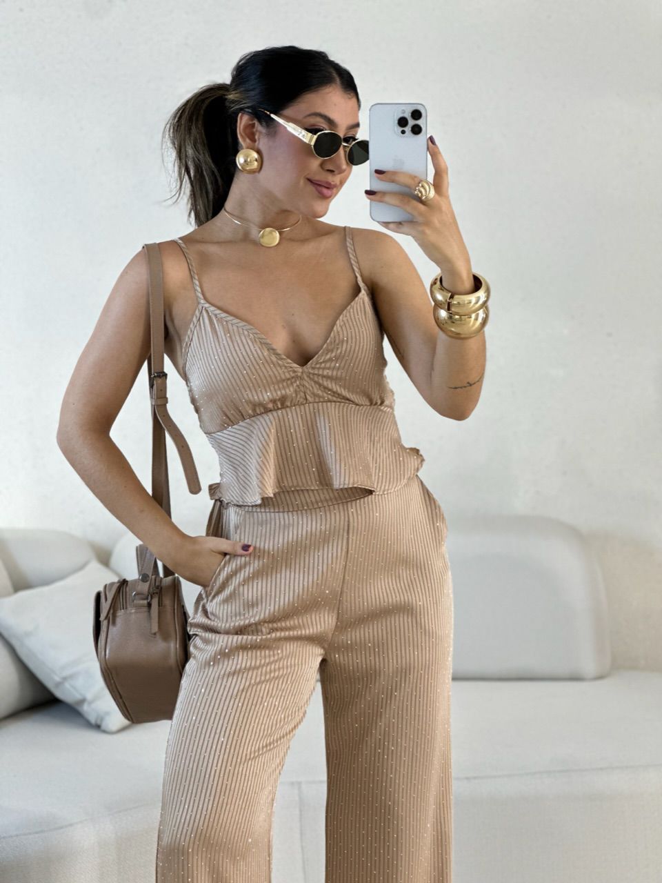CONJUNTO ARIANE BRILHO NUDE
