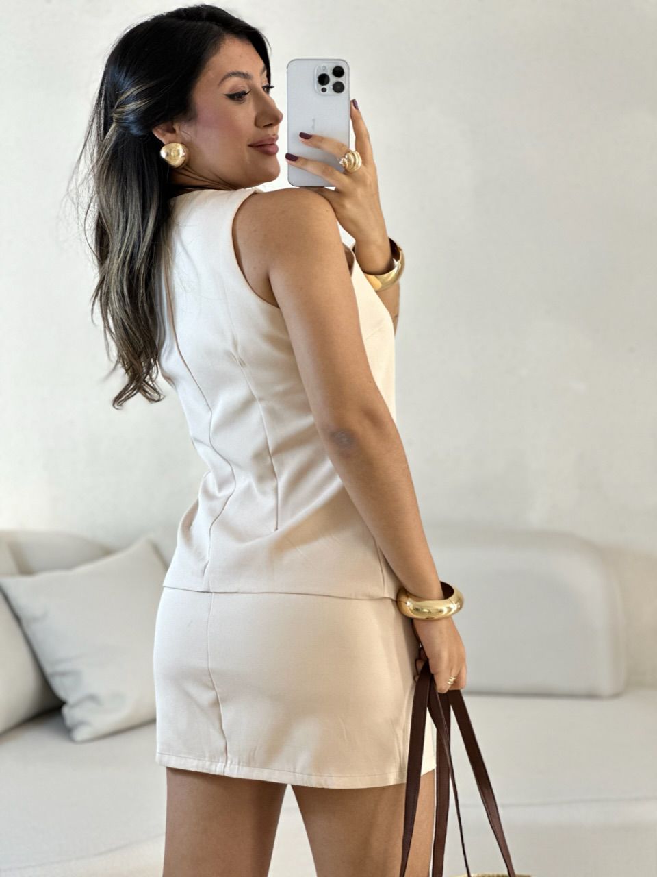CONJUNTO REBECA SAIA AREIA