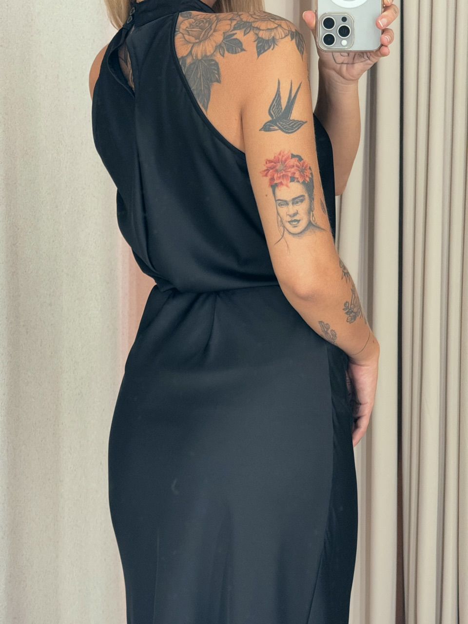 CONJUNTO GIORGIA ACETINADO PRETO