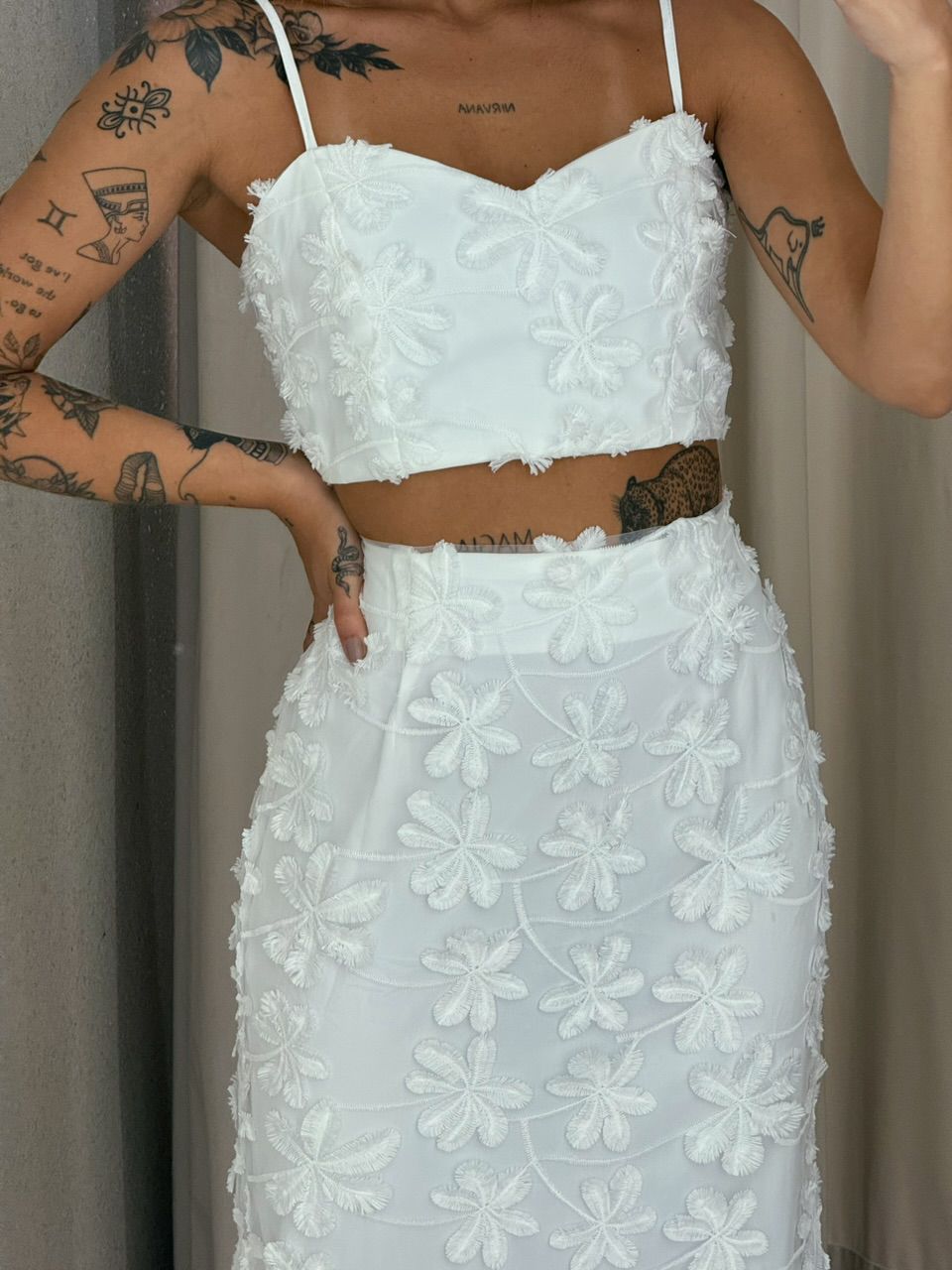 CONJUNTO RITA FLOR SAIA OFF