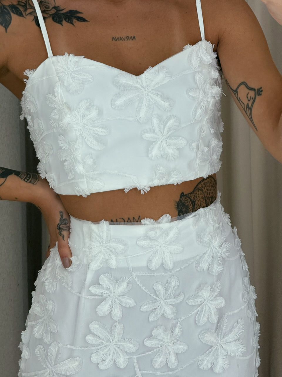 CONJUNTO RITA FLOR SAIA OFF