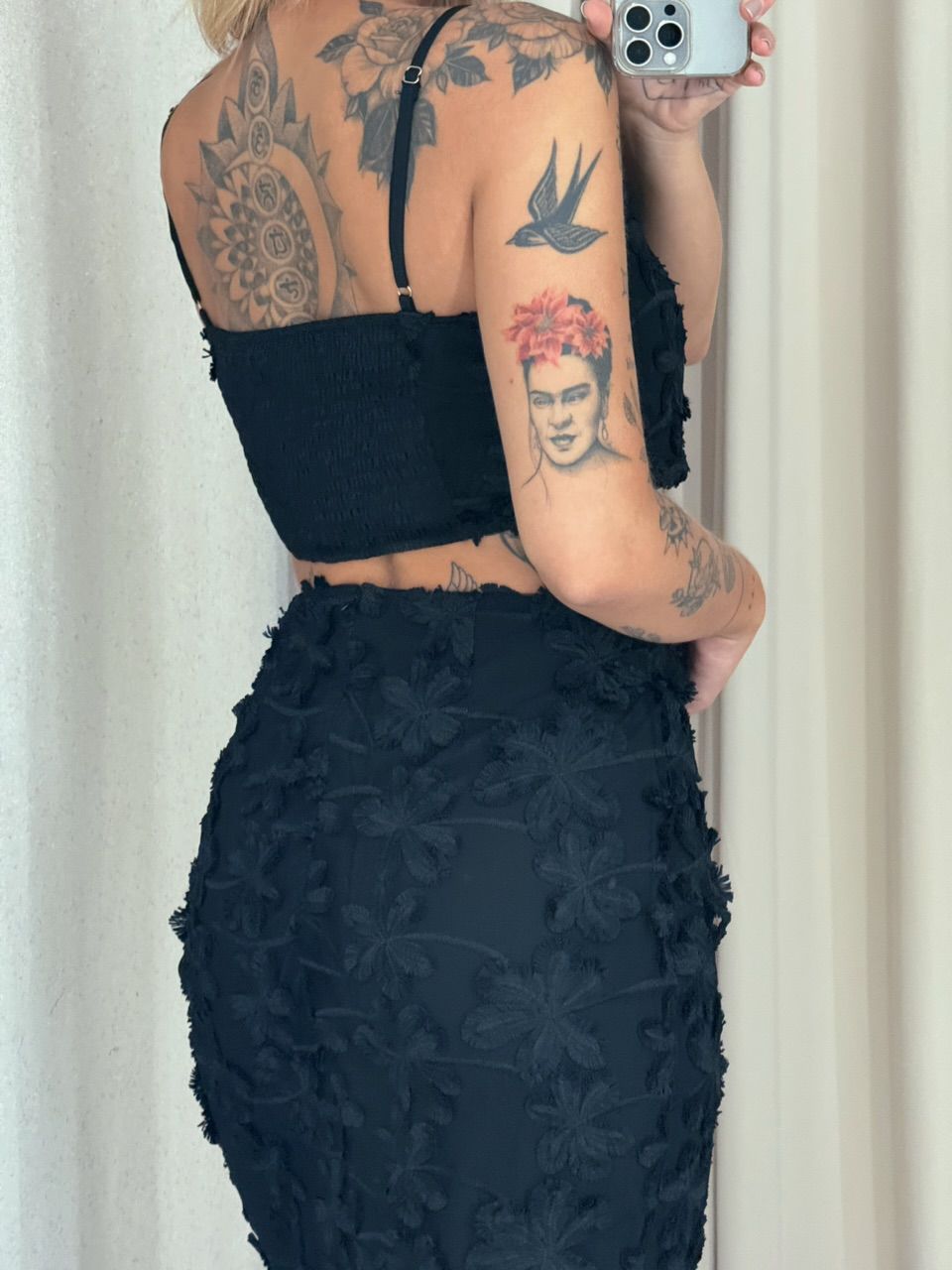 CONJUNTO RITA FLOR SAIA PRETO