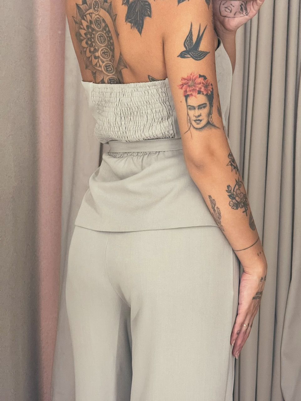 CONJUNTO ROSI CALÇA CAQUI