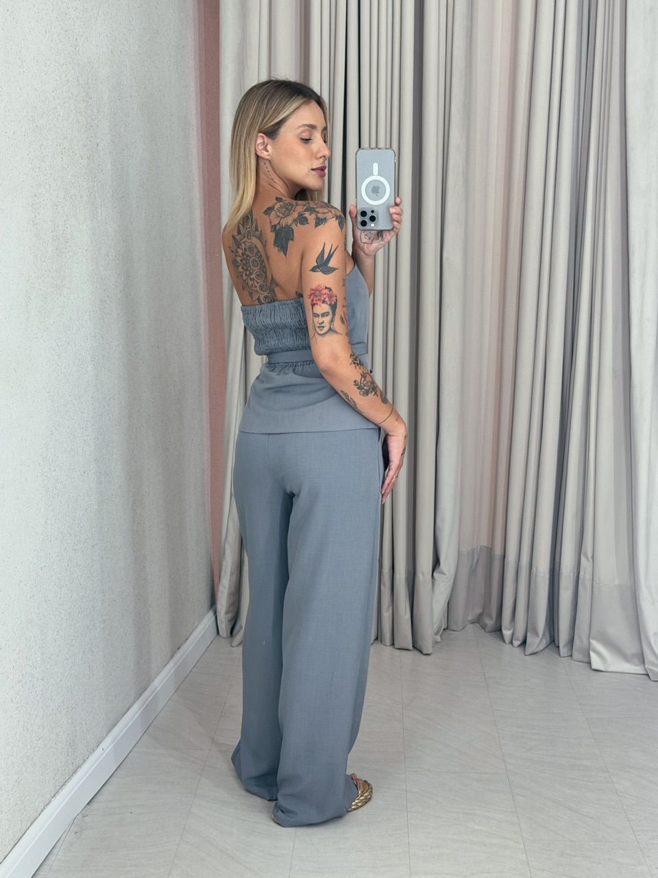 CONJUNTO ROSI CALÇA CINZA