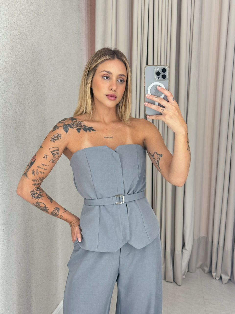 CONJUNTO ROSI CALÇA CINZA