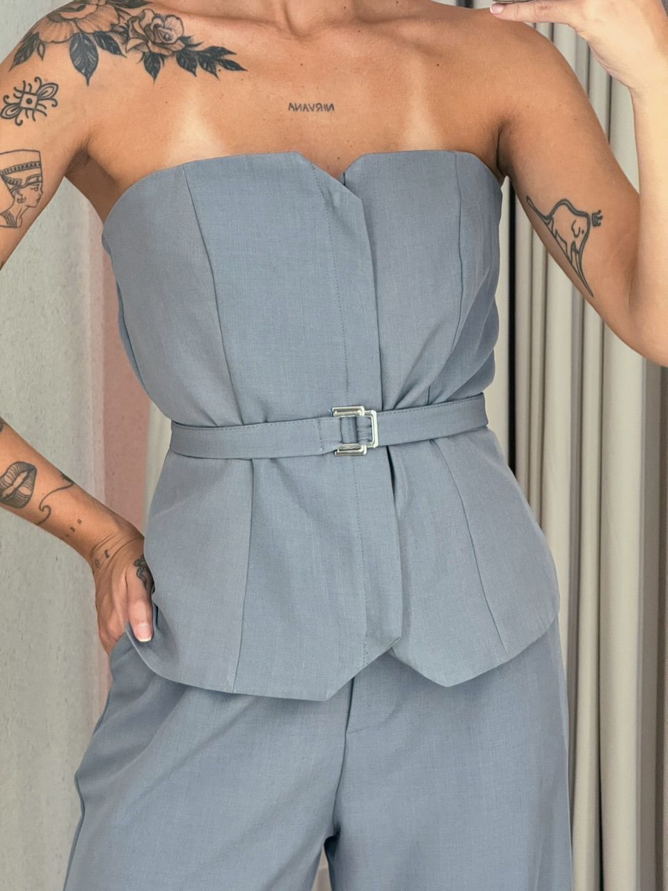 CONJUNTO ROSI CALÇA CINZA
