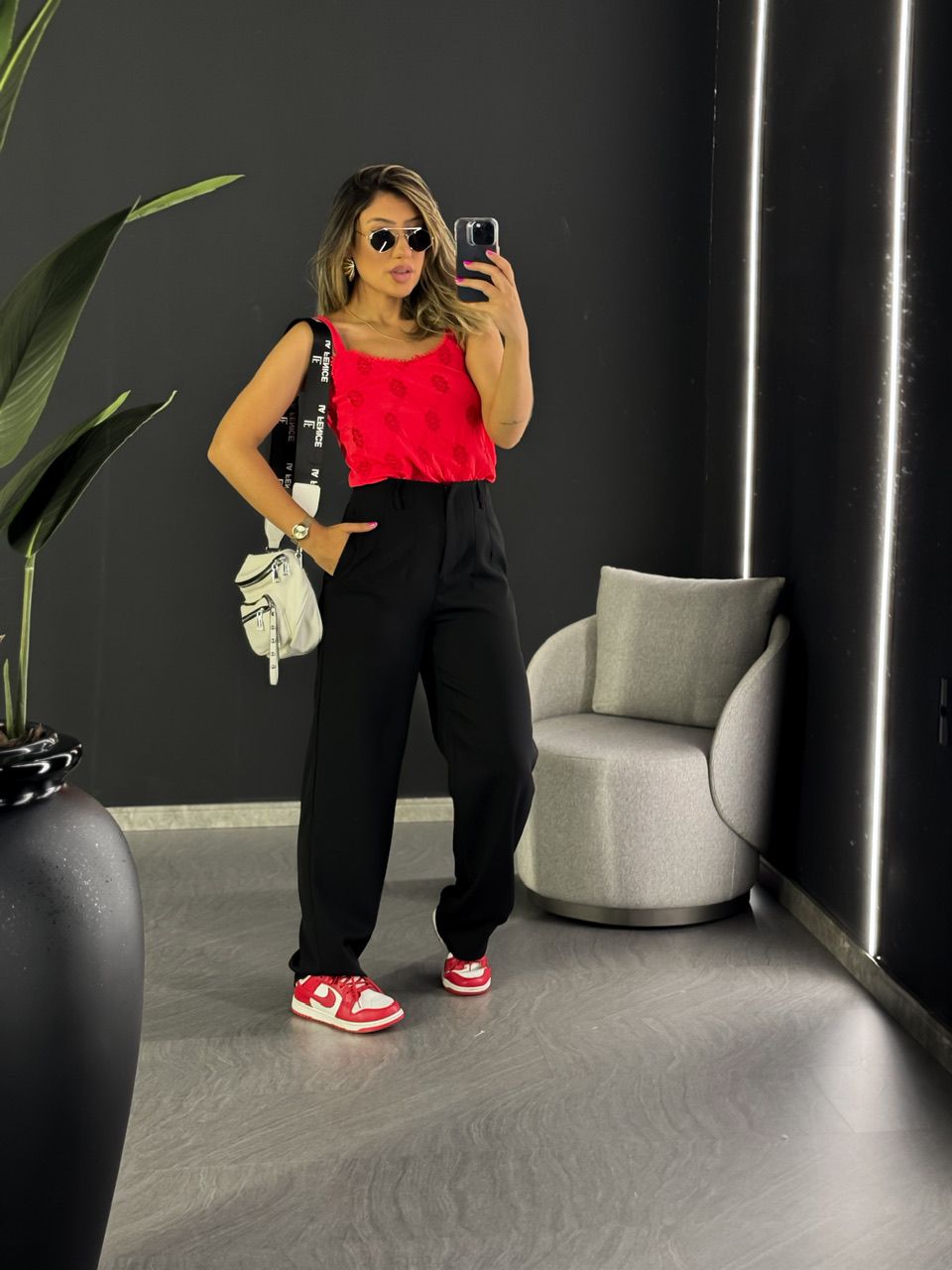 BLUSA LIZ ALÇA VERMELHA