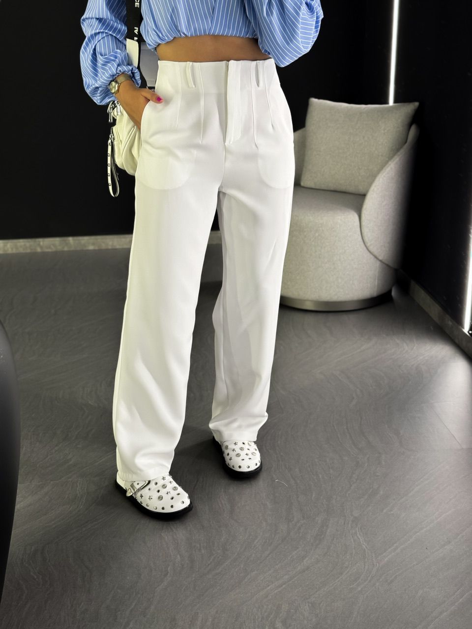 CALÇA HELENA PANTALONA OFF - 0048090048 - CAROLLA FERRARO