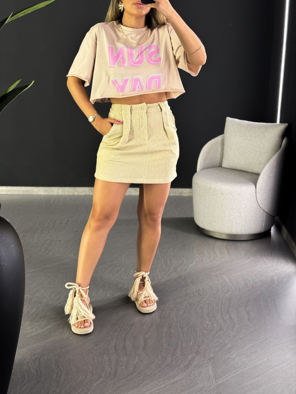 SAIA MANUELA CURTA NUDE - 0048100049 - CAROLLA FERRARO