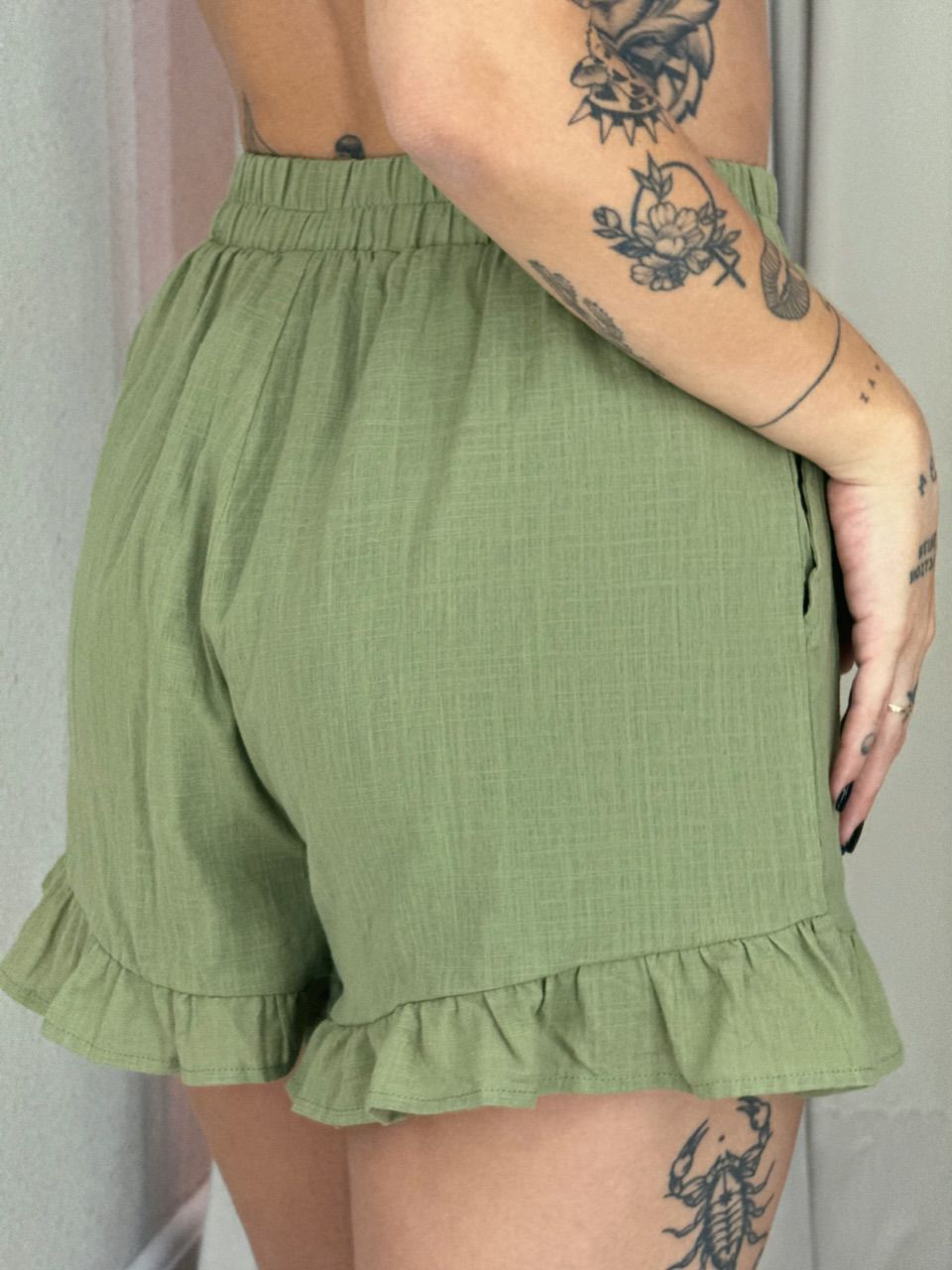 CONJUNTO STEFANI BATA VERDE