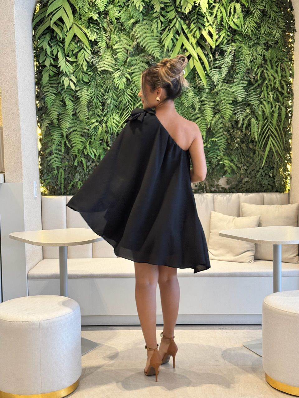 VESTIDO IOLANDA FLOR PRETO