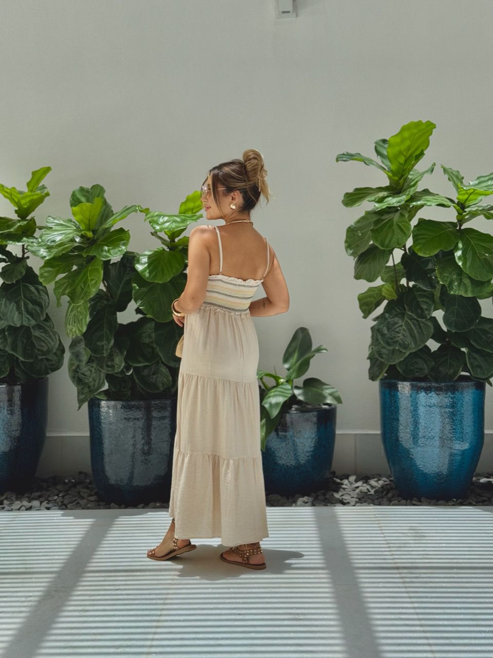 VESTIDO YASMIN ALÇA AREIA