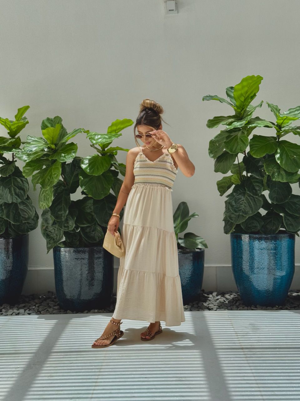 VESTIDO YASMIN ALÇA AREIA