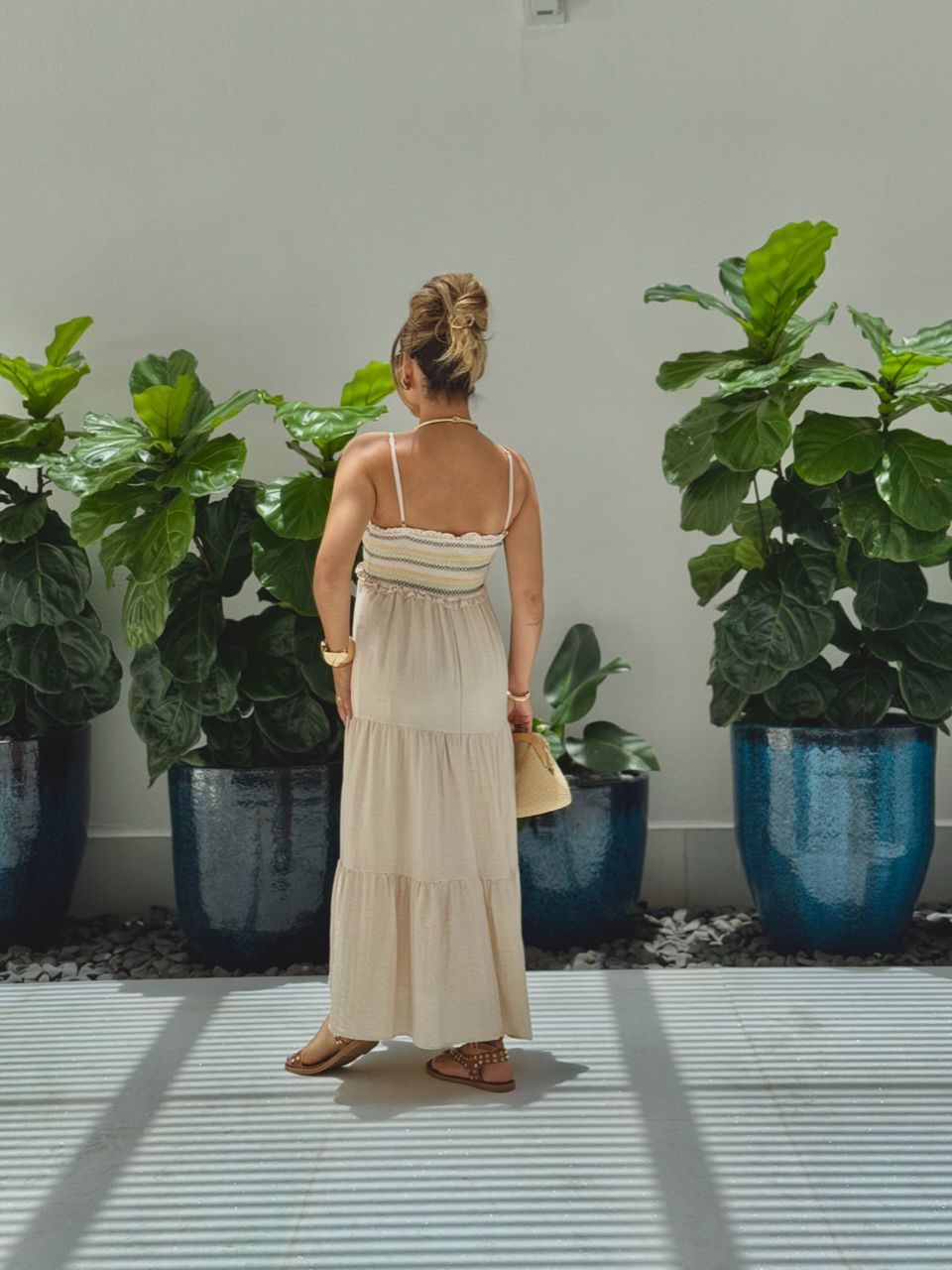 VESTIDO YASMIN ALÇA AREIA