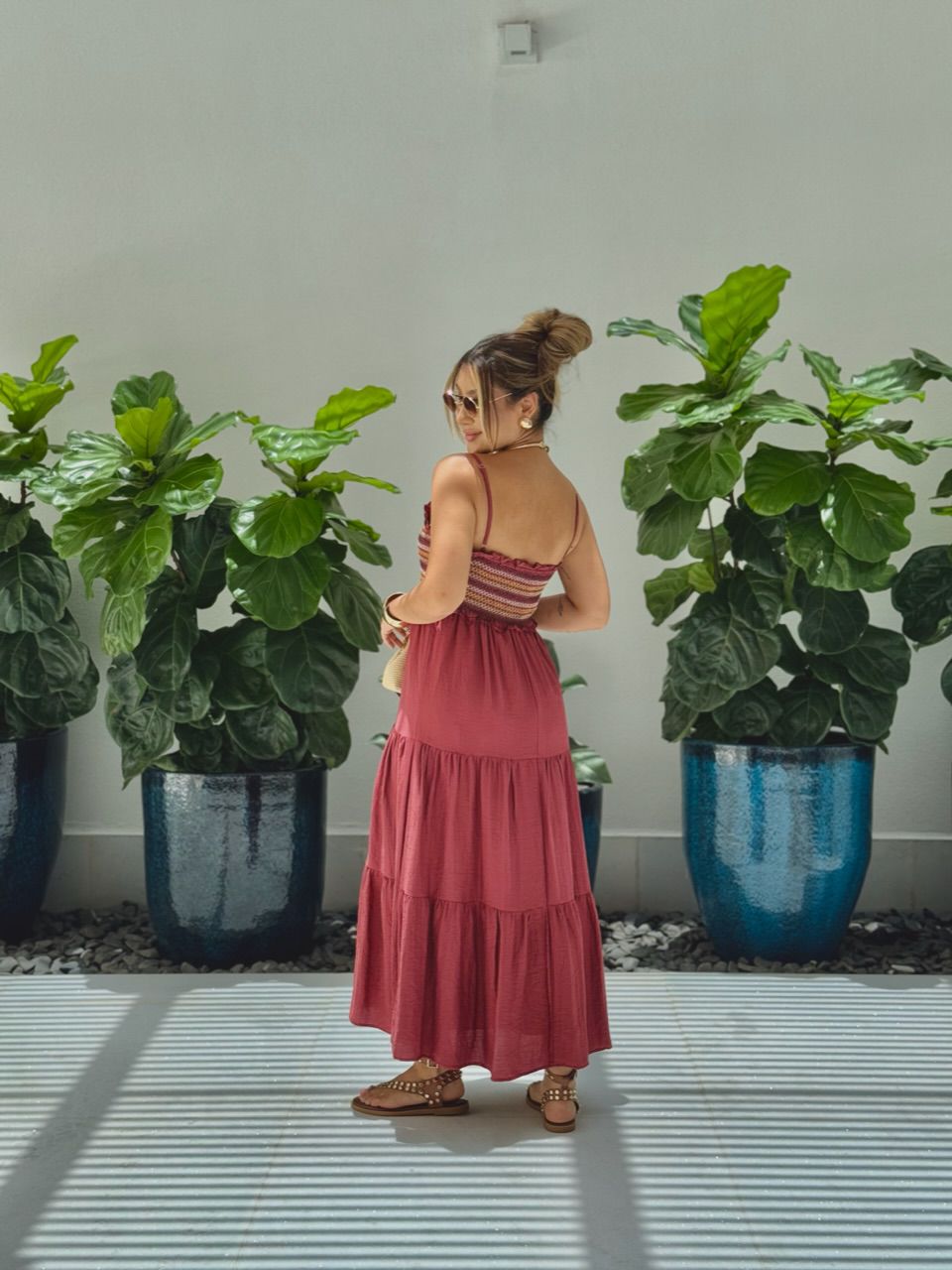 VESTIDO YASMIN ALÇA VINHO