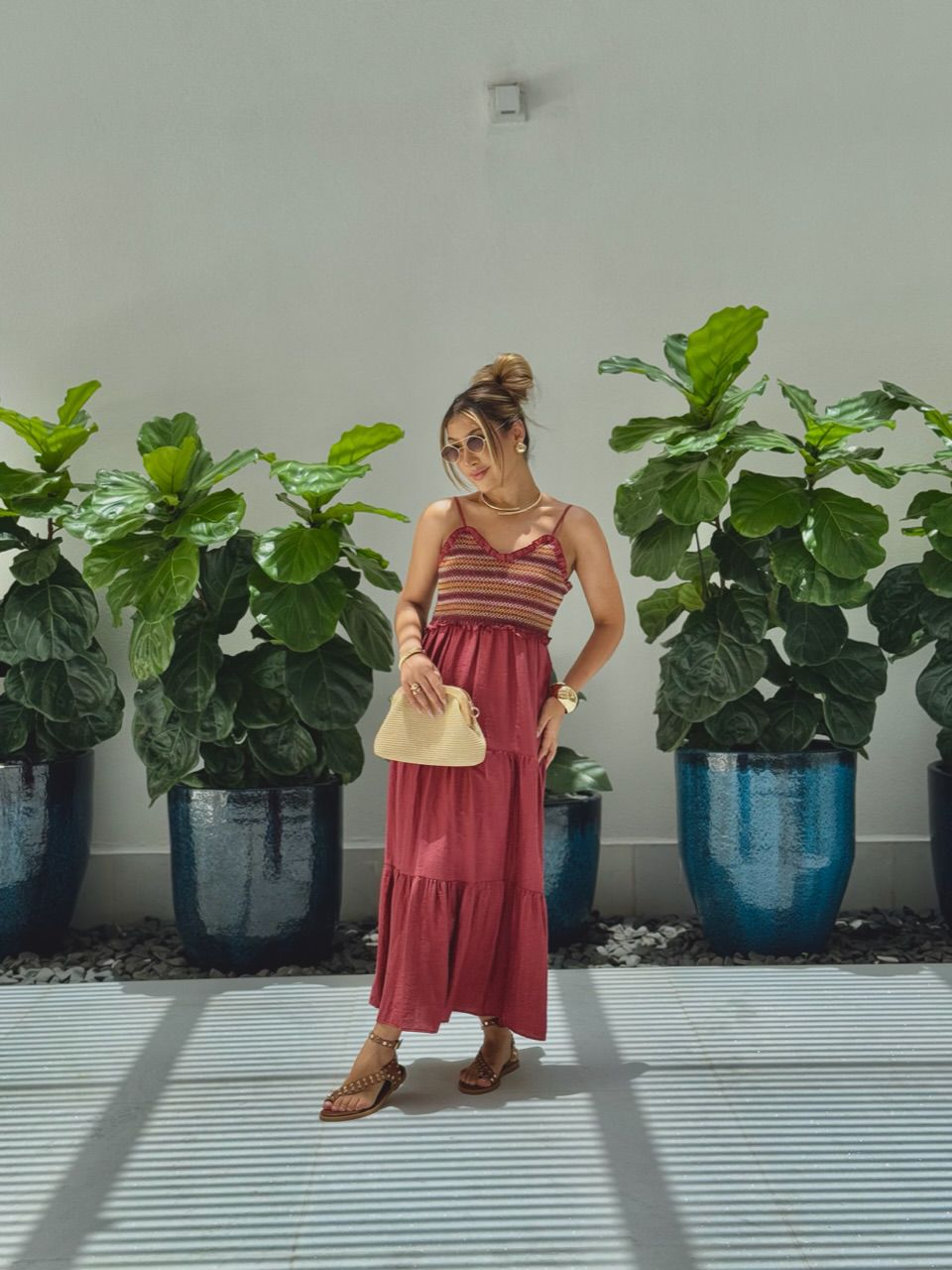 VESTIDO YASMIN ALÇA VINHO