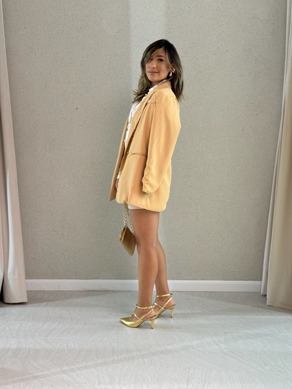 BLAZER JASMIN ALFAIATARIA NUDE