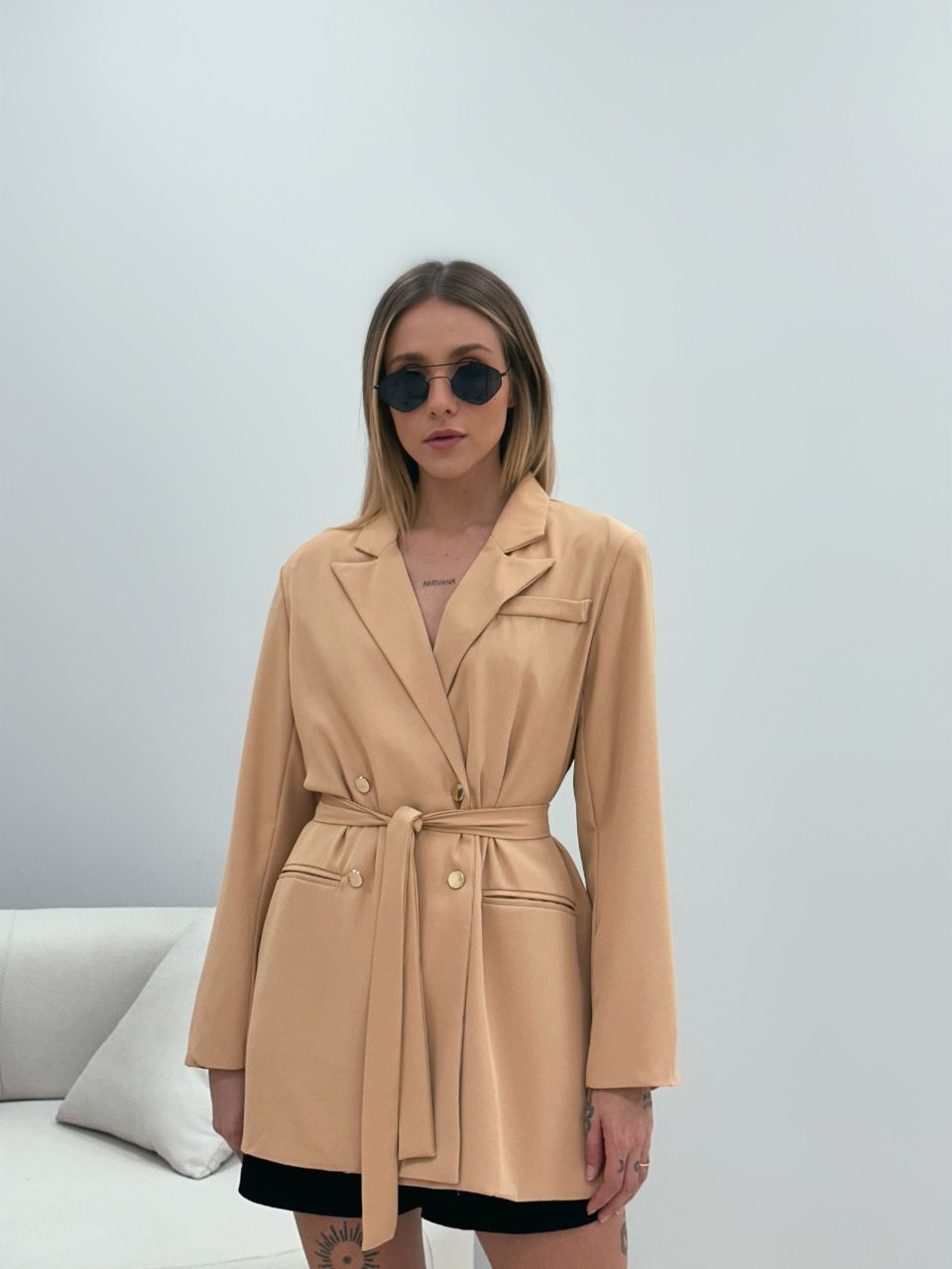 BLAZER JASMIN ALFAIATARIA NUDE