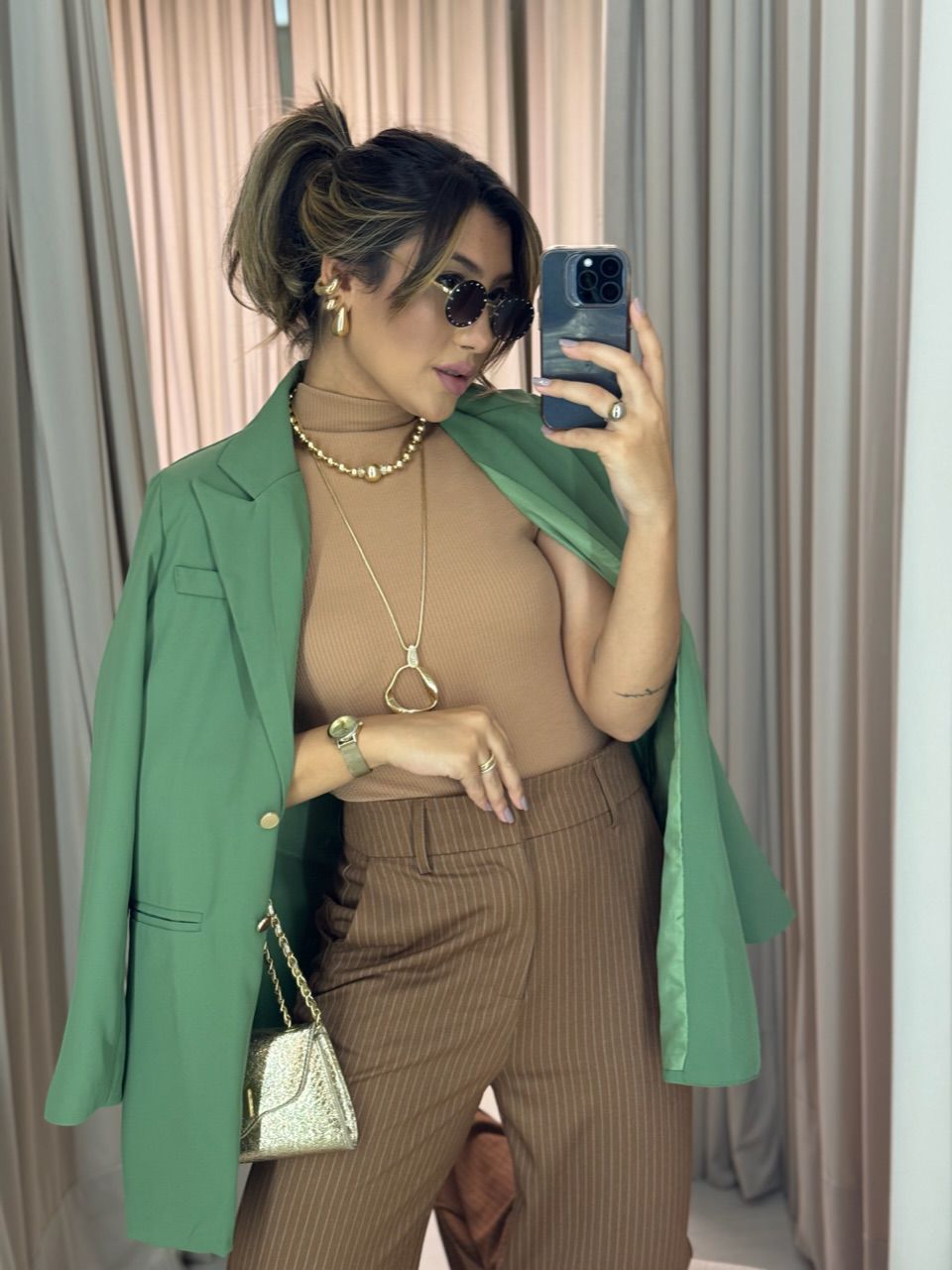 BLAZER JASMIN ALFAIATARIA VERDE