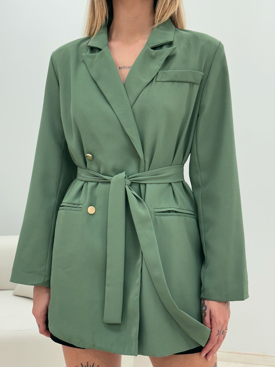 BLAZER JASMIN ALFAIATARIA VERDE