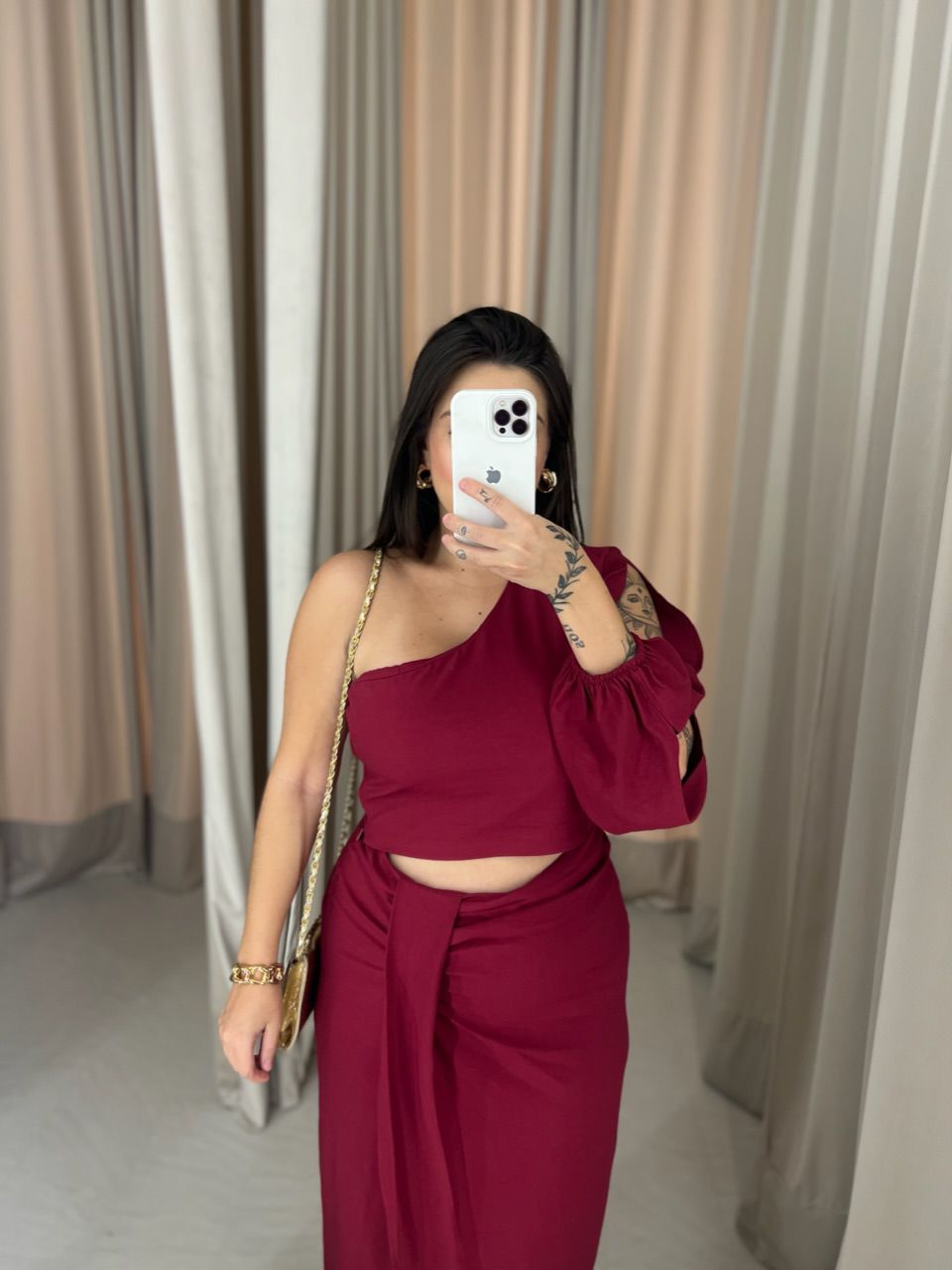 CONJUNTO CAROLINA NULA MANGA CHERRY RED