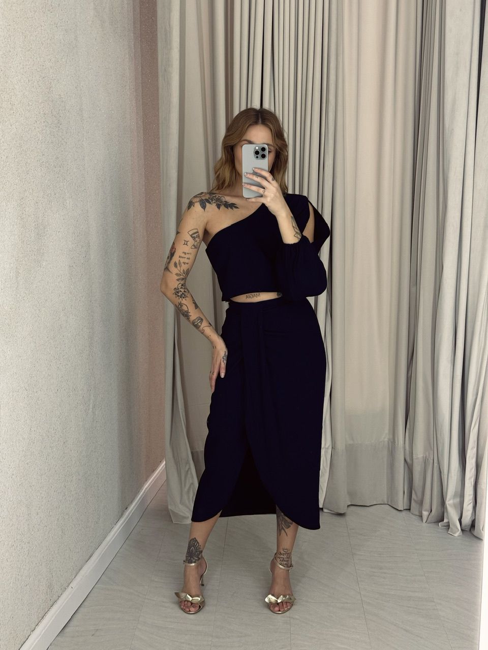 CONJUNTO CAROLINA NULA MANGA PRETO