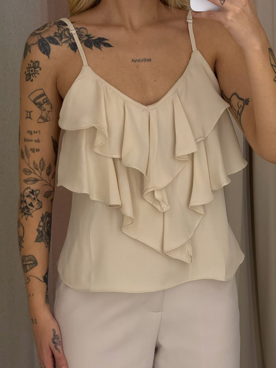 BLUSA MAYA ALÇA AREIA