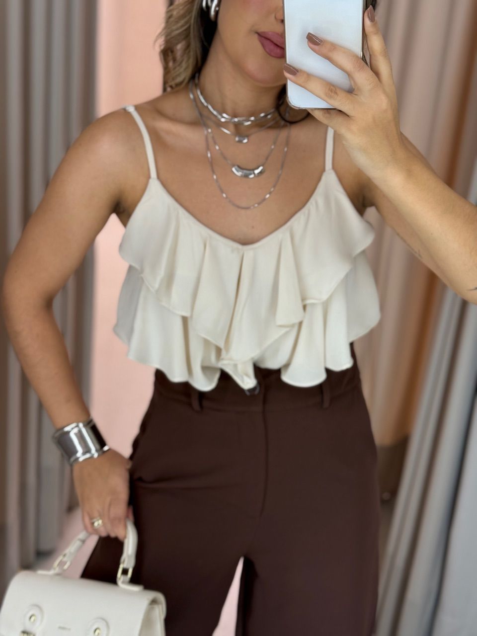 BLUSA MAYA ALÇA AREIA