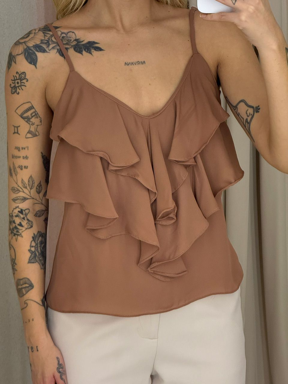 BLUSA MAYA ALÇA CAPUCCINO 