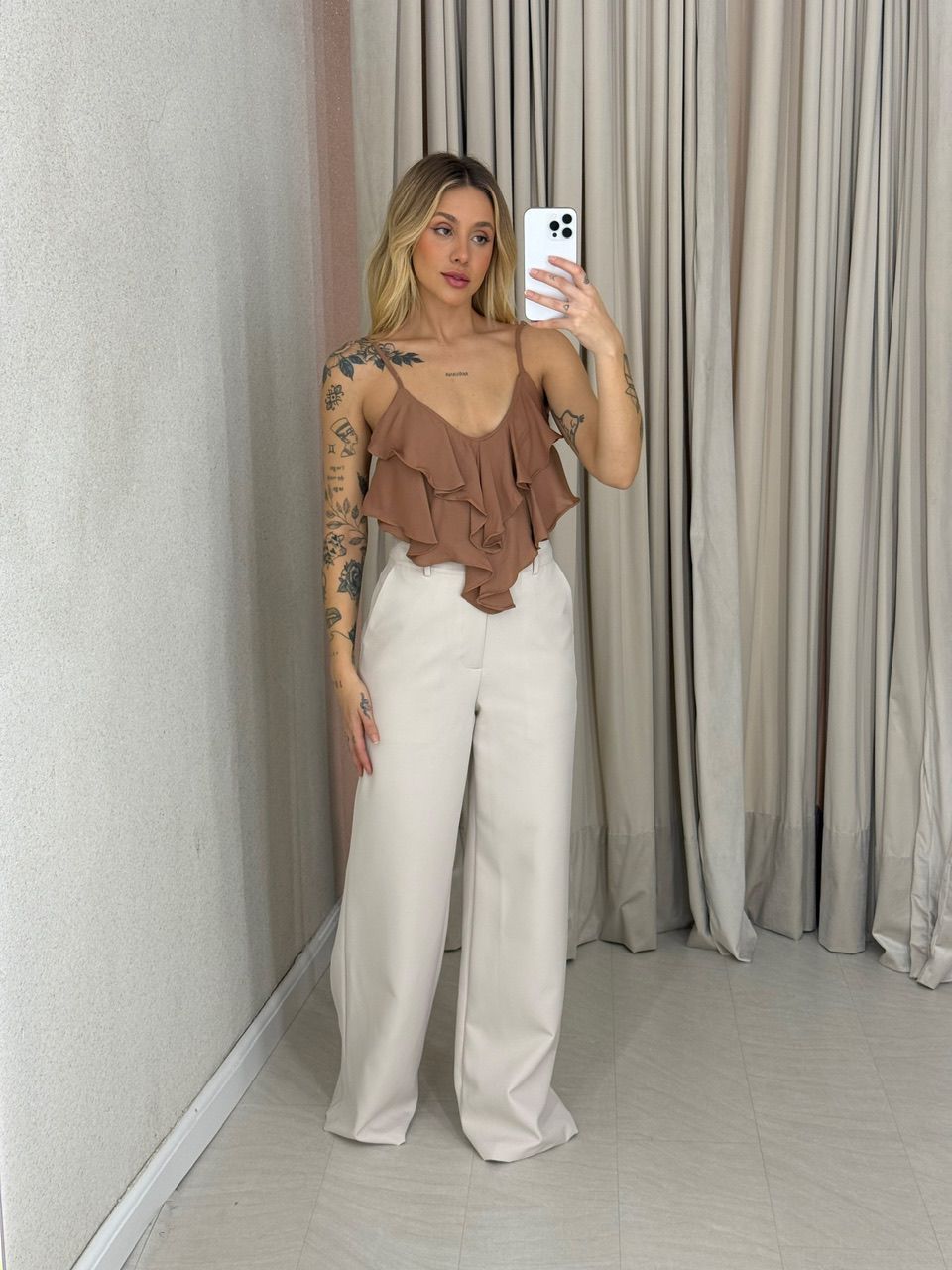 BLUSA MAYA ALÇA CAPUCCINO 