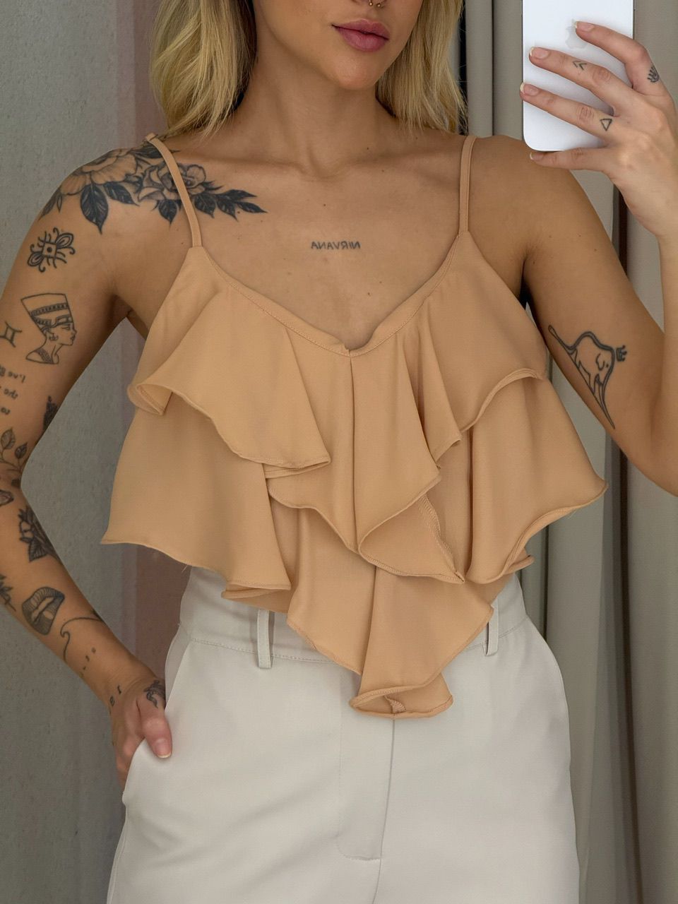 BLUSA MAYA ALÇA NUDE