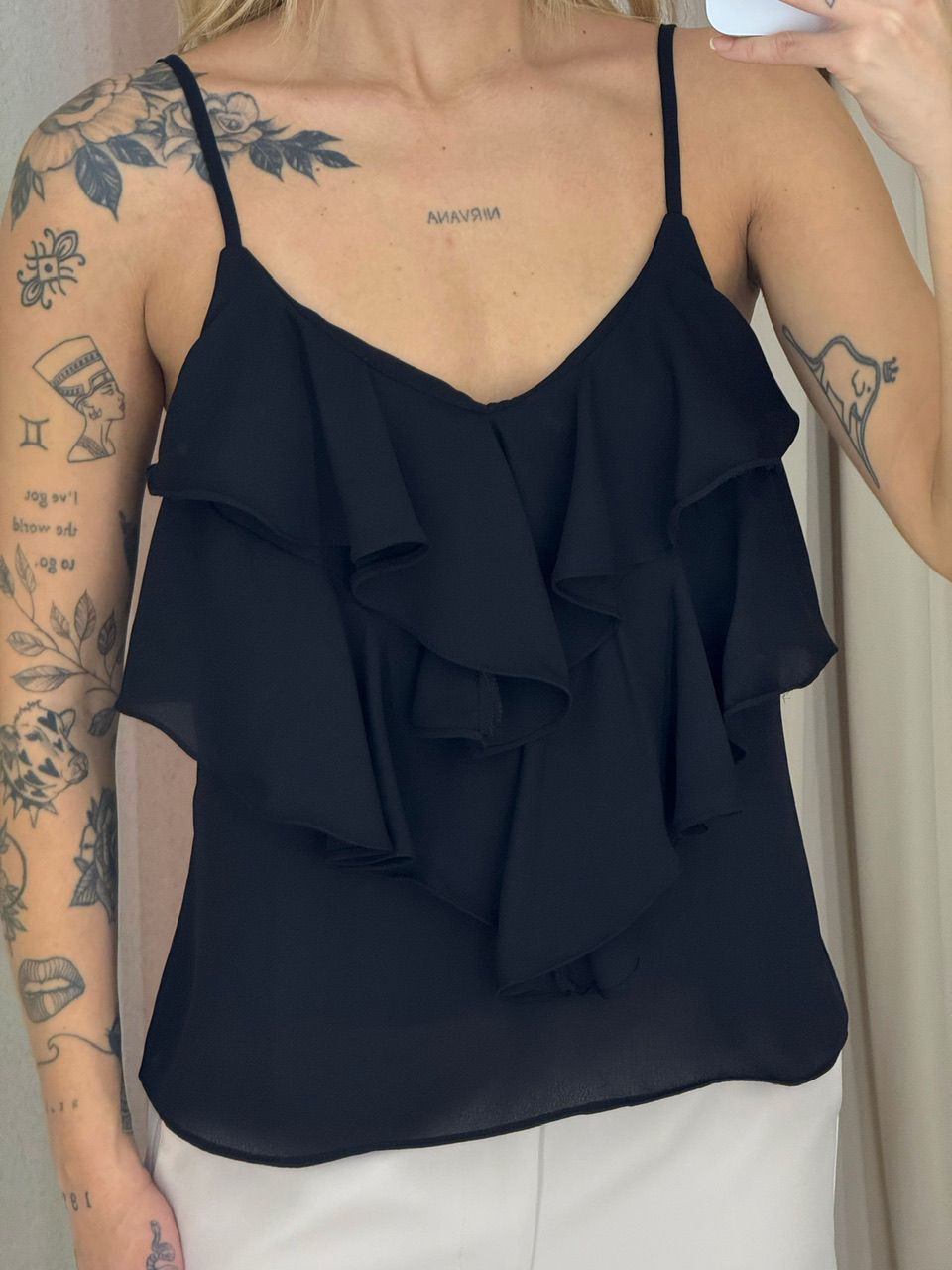 BLUSA MAYA ALÇA PRETA