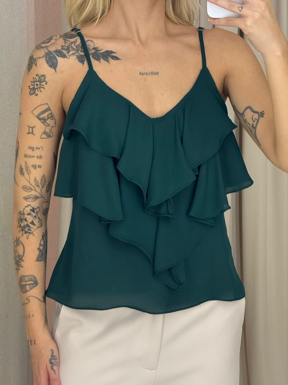 BLUSA MAYA ALÇA VERDE