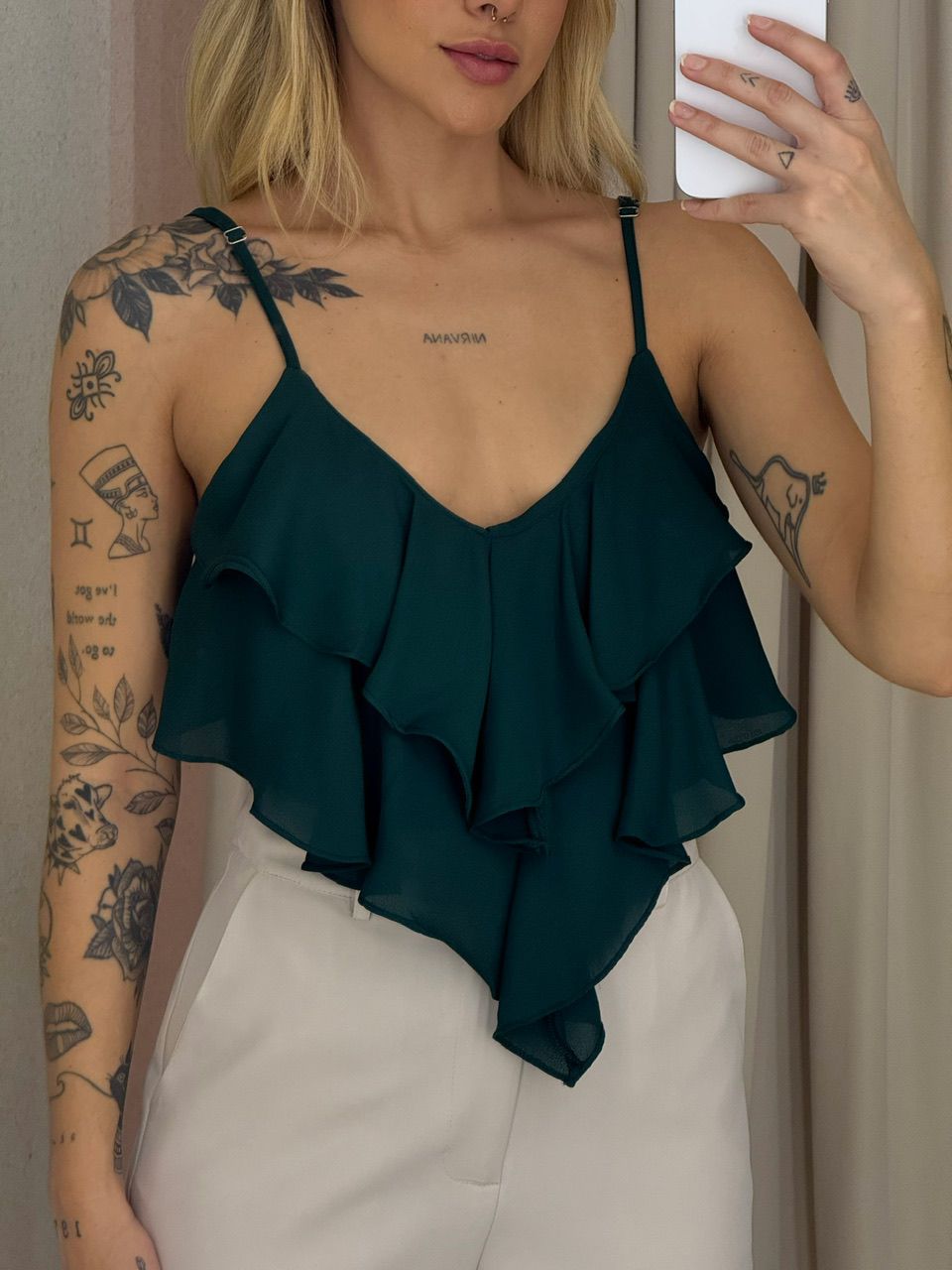 BLUSA MAYA ALÇA VERDE