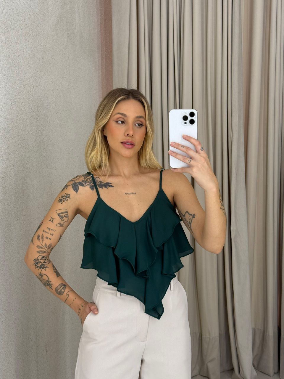 BLUSA MAYA ALÇA VERDE
