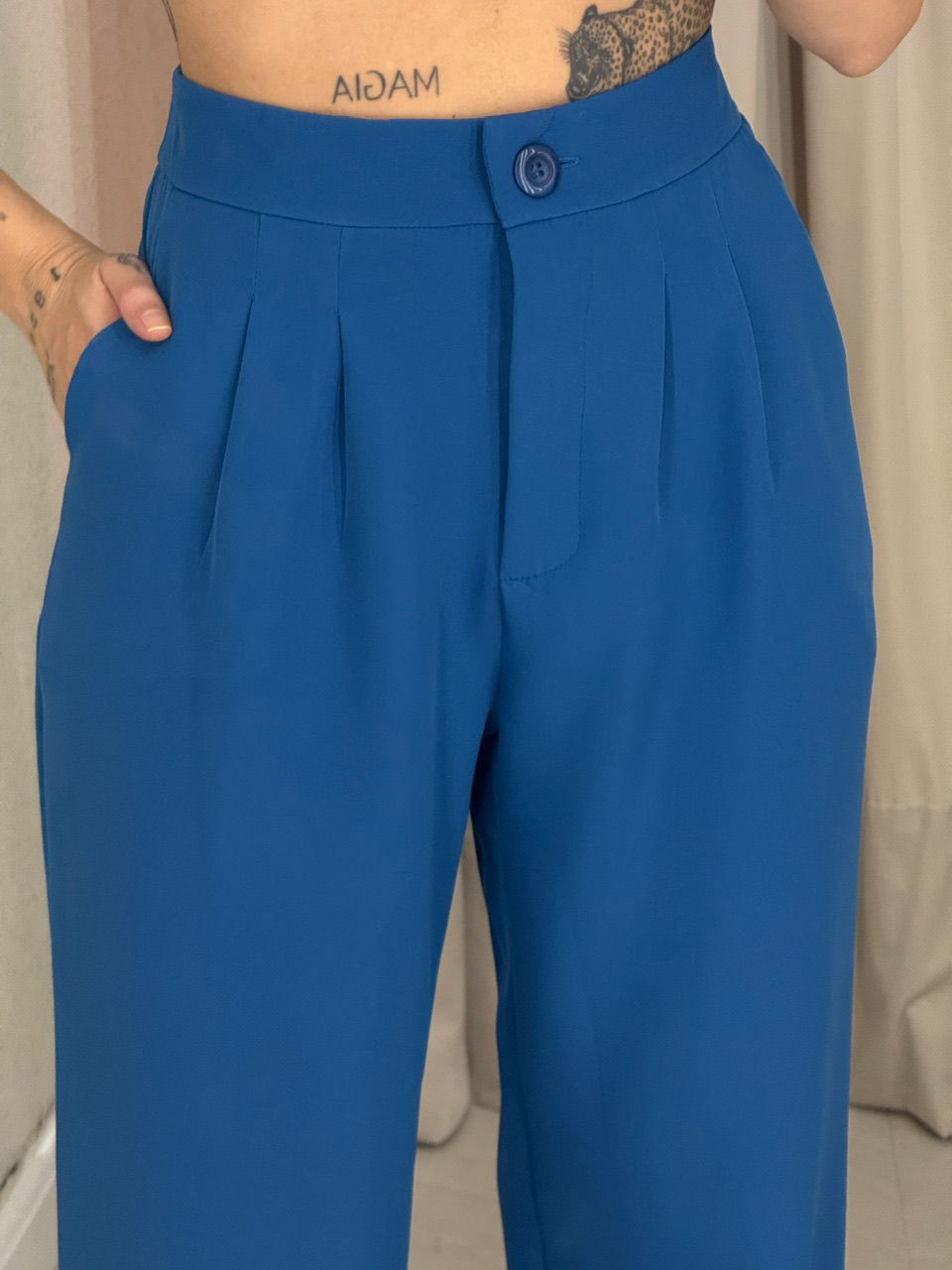 CONJUNTO ALESSIA BLUSA CALÇA AZUL