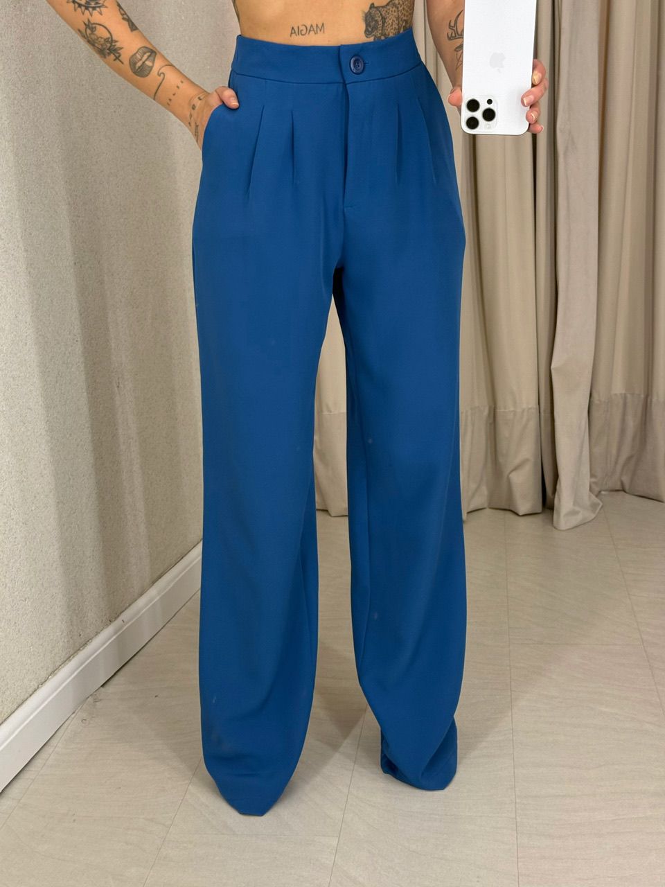 CONJUNTO ALESSIA BLUSA CALÇA AZUL