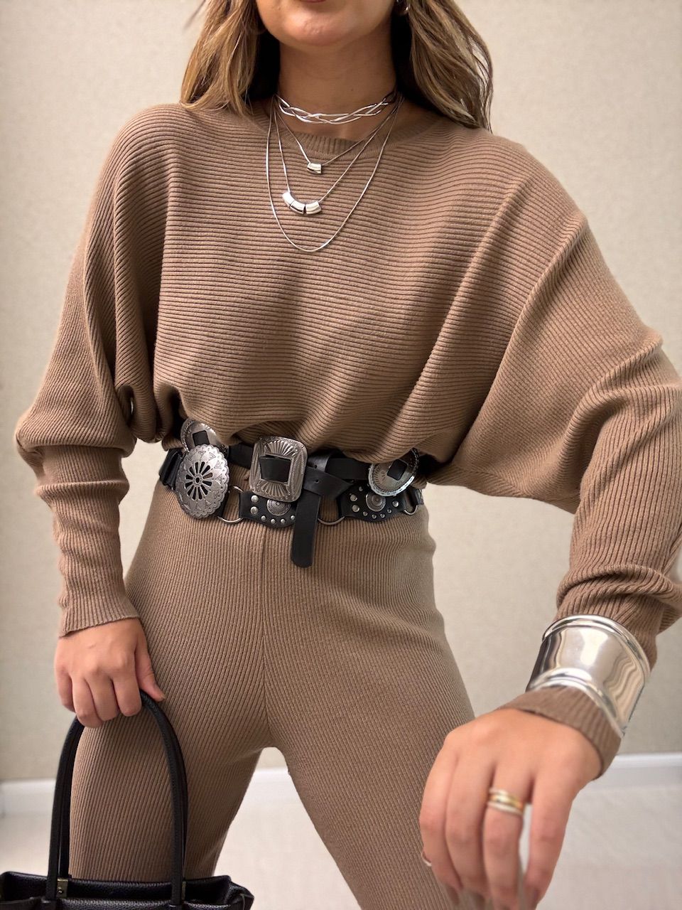 CONJUNTO LISA TRICOT NUDE