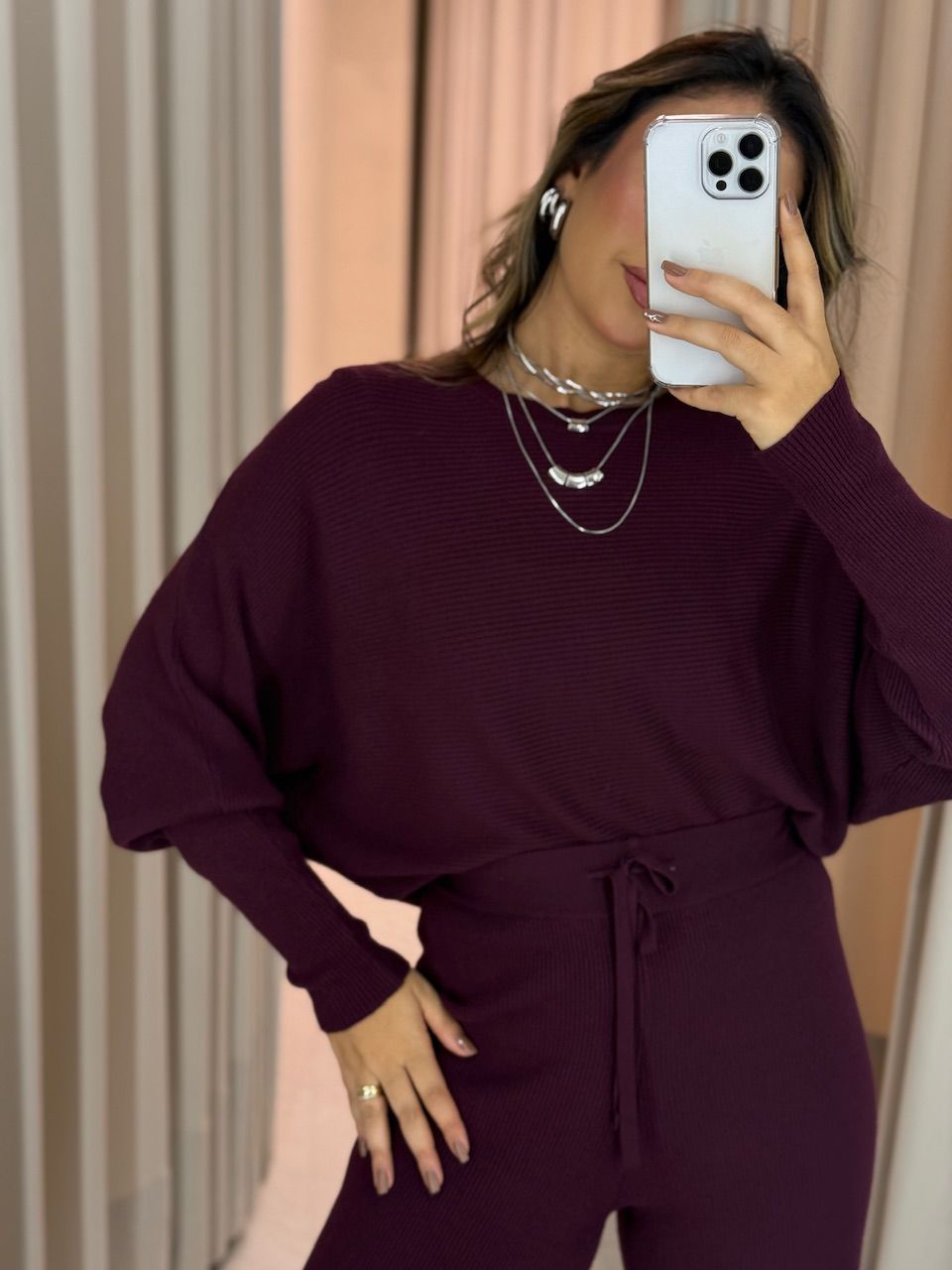 CONJUNTO LISA TRICOT UVA