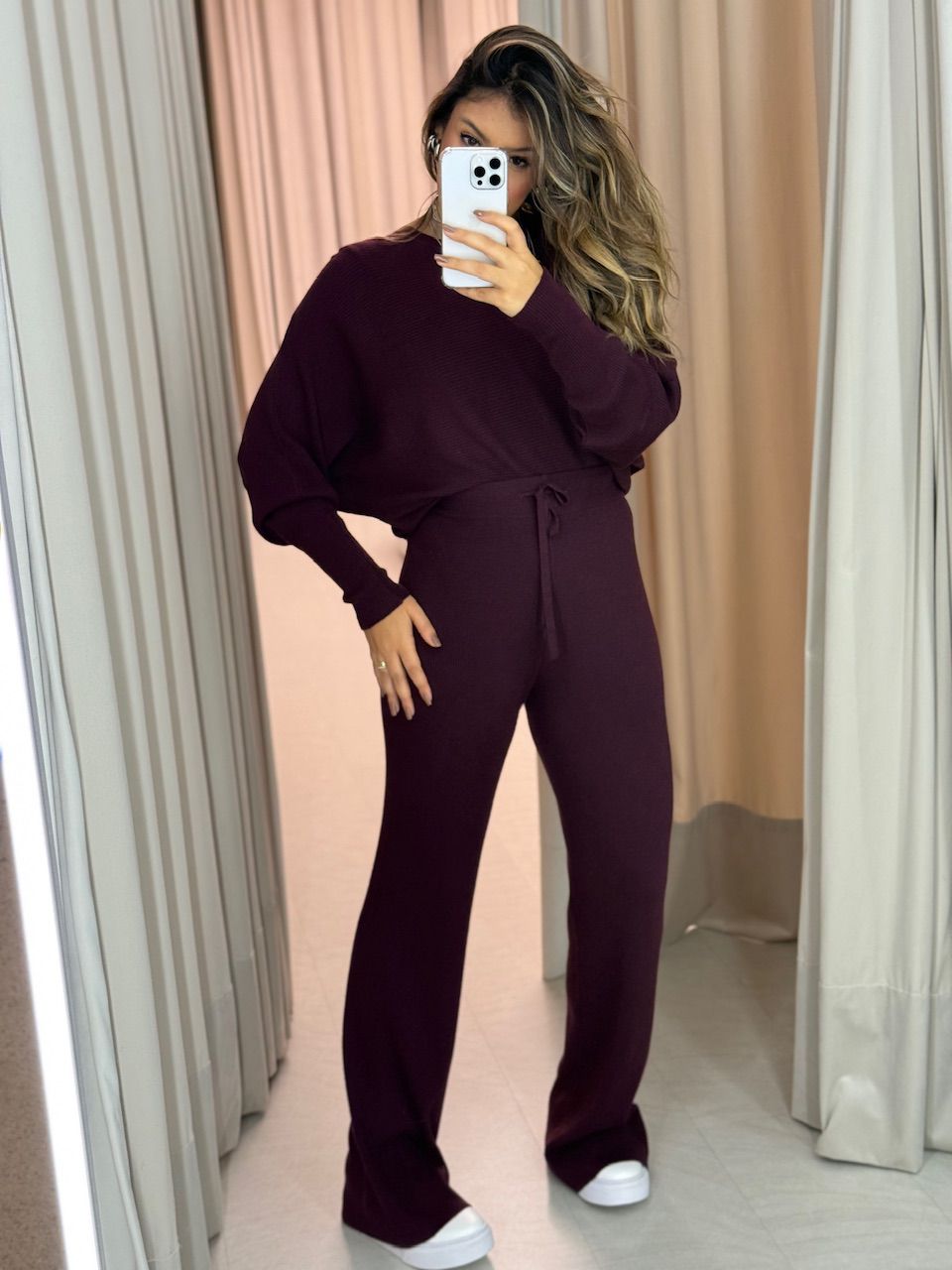 CONJUNTO LISA TRICOT UVA