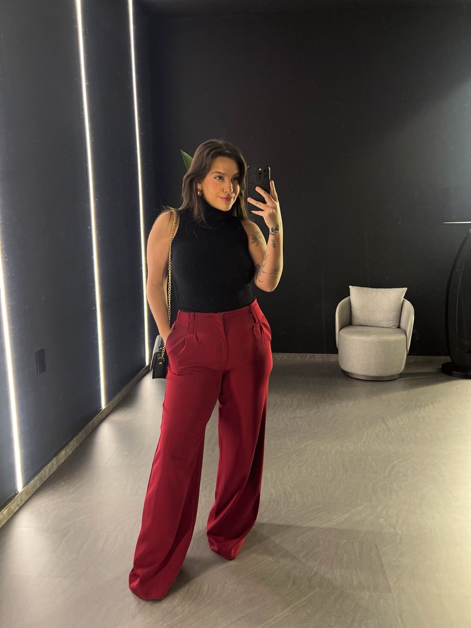 CALÇA CAROL PANTALONA CHERRY RED